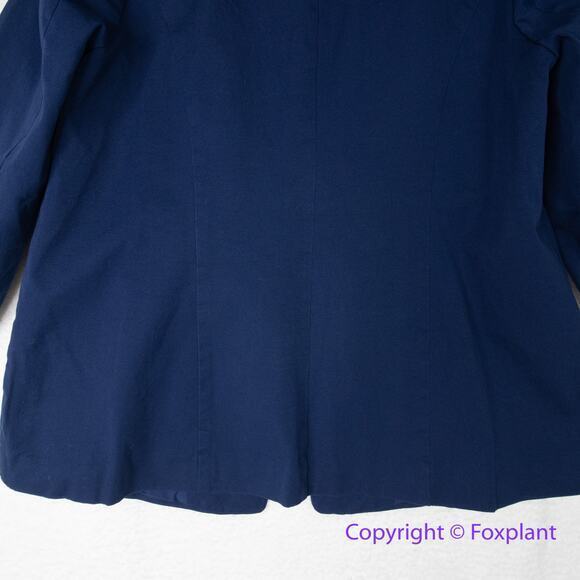 Eloquii Premier Blue blazer one button collared, size 16‎ - Picture 10 of 14